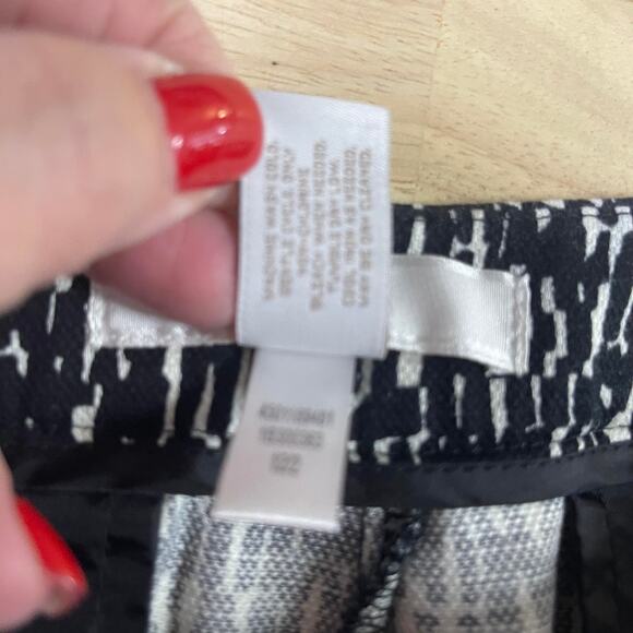 Chico's pants slacks trousers women's size small (vanity 0) white black classic - Picture 9 of 16